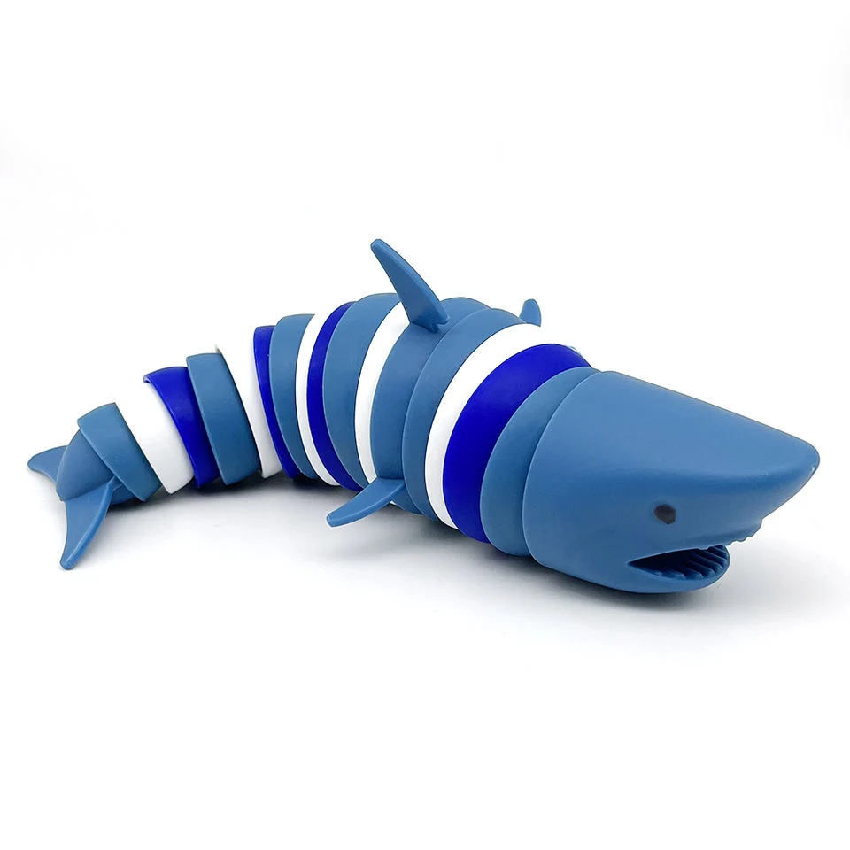 New Arrival Custom Designs Funny Amazon Trendy Shark Dolphin Fidget Sea Animal 3D Finger Twist Fidget Toy